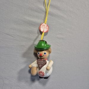 Charming Snowman Ornament with Green Hat